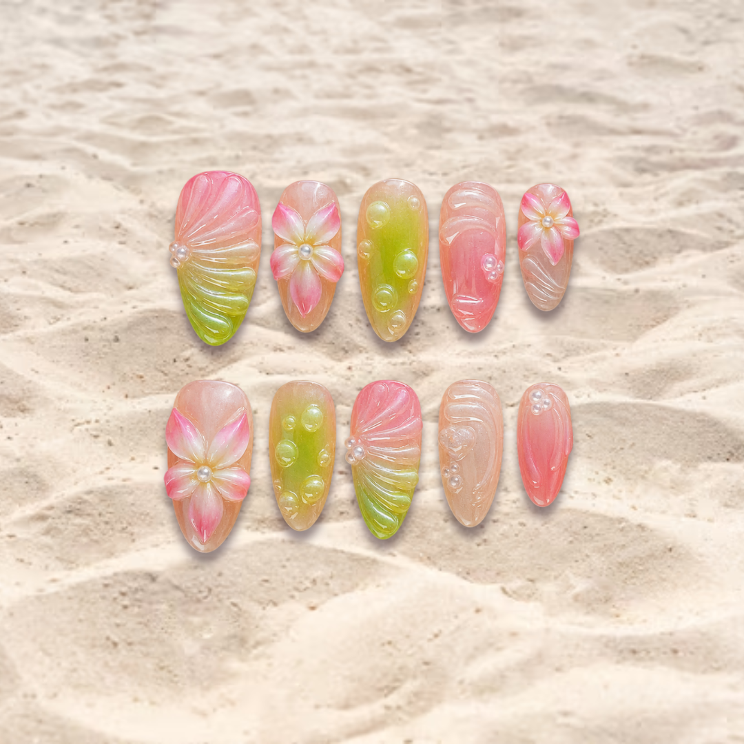 Guava Glow - Delulu nails