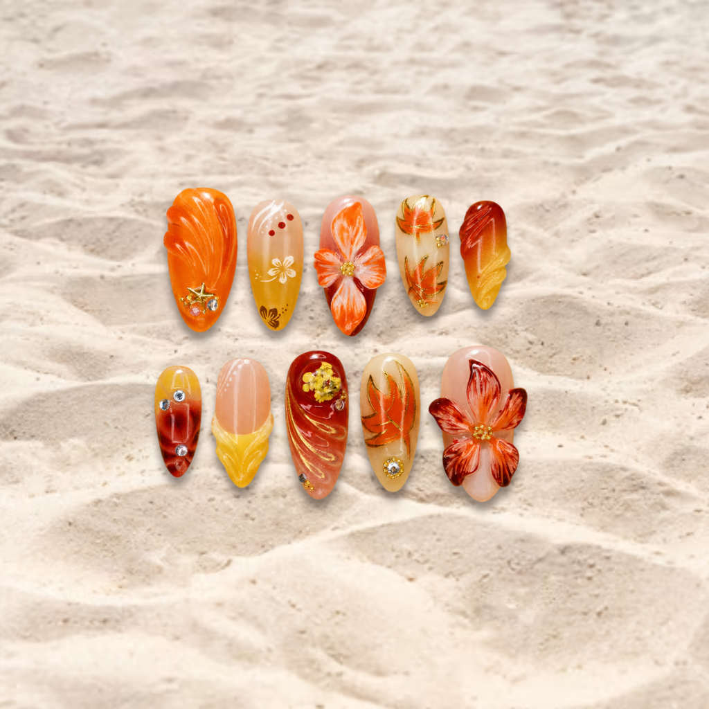 Sunset Bloom - Delulu nails