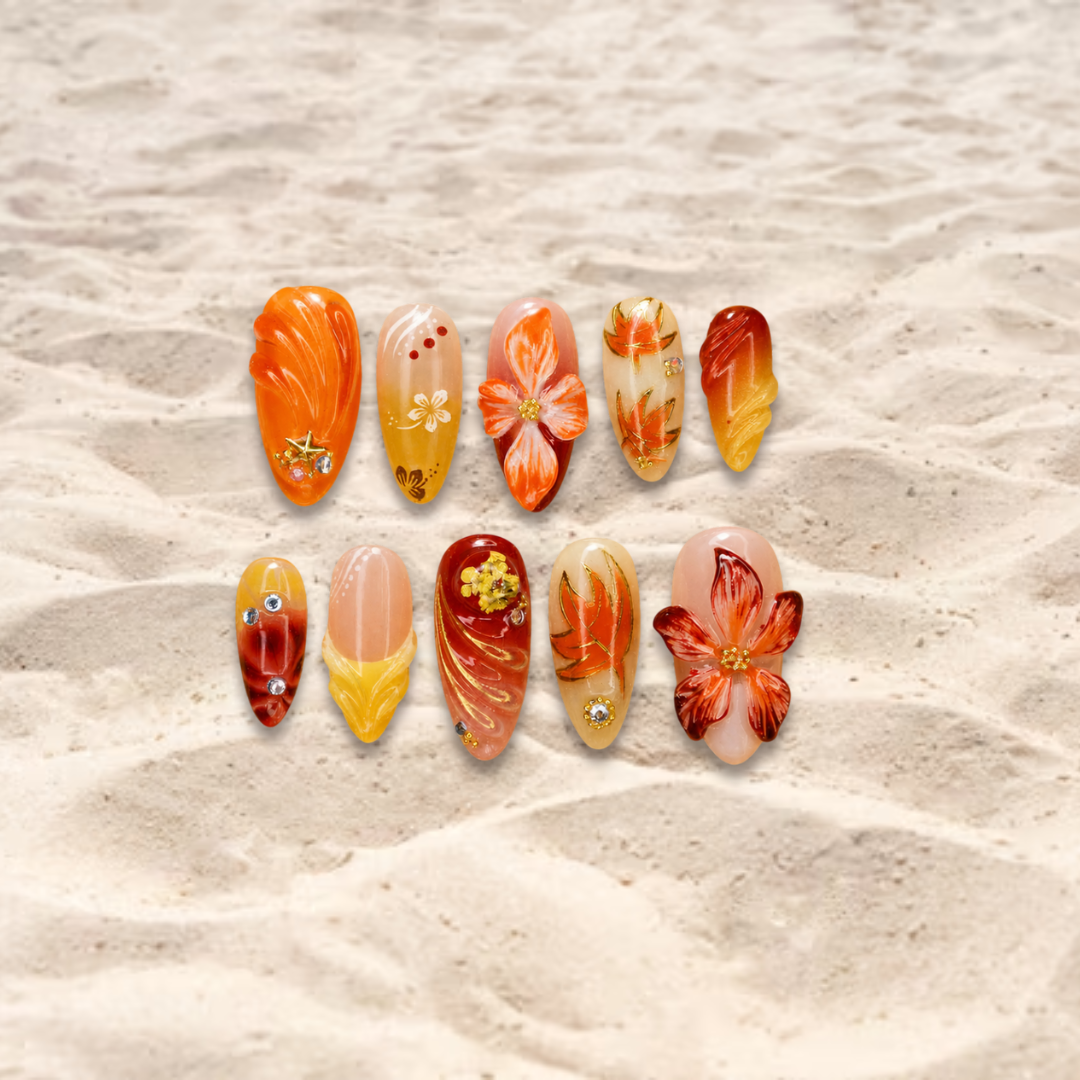Sunset Bloom - Delulu nails