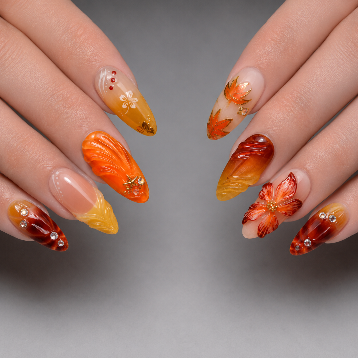 Sunset Bloom - Delulu nails