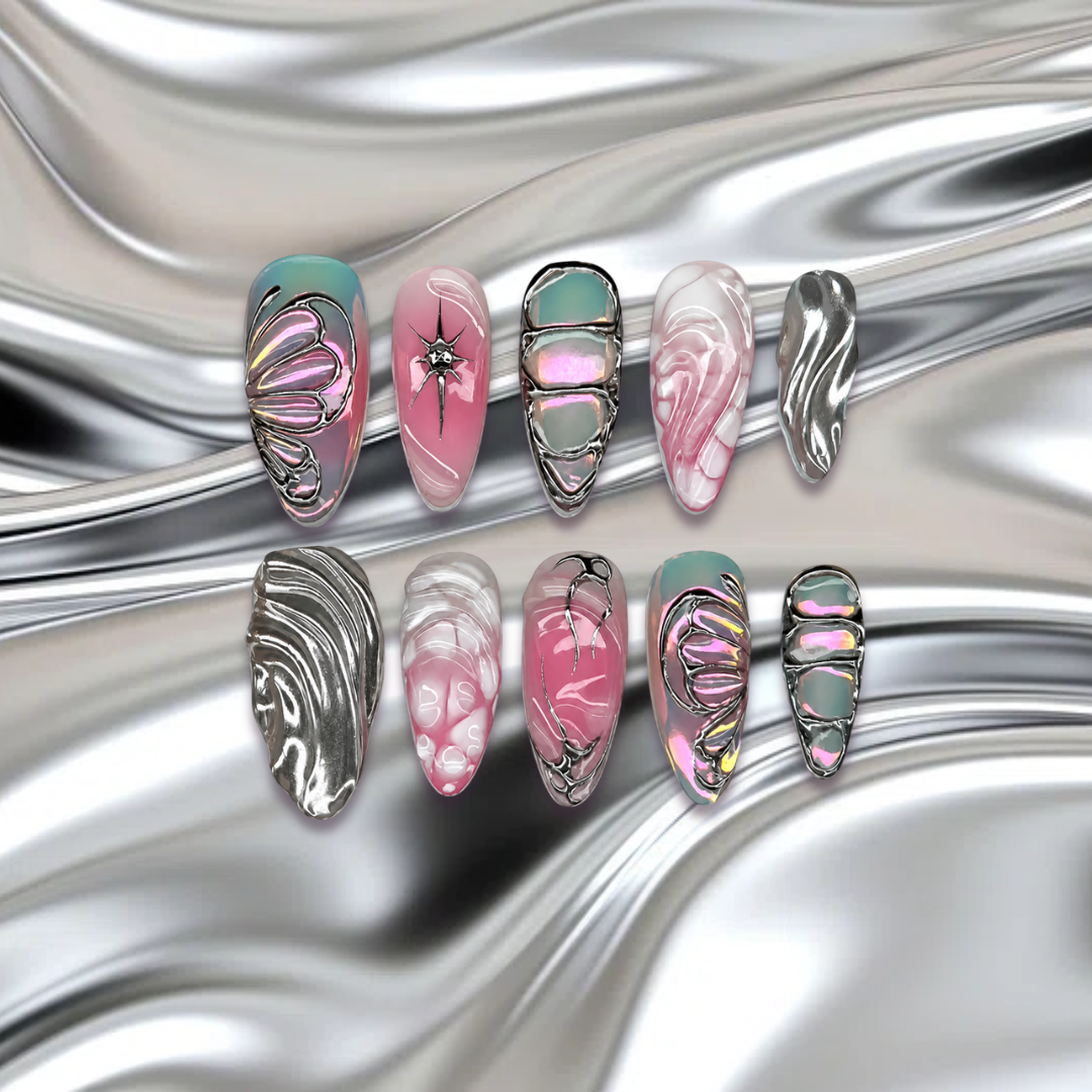 Pink Prisim - Delulu nails